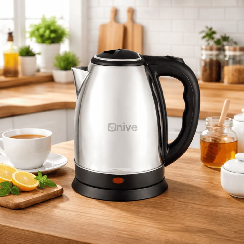 Chaleira Elétrica Inox 1.8 Litros Desligamento Automático Aquecimento Rápido