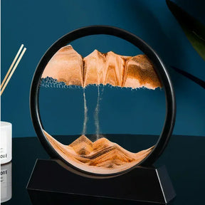 Ampulheta 3D Decorativa Moderna de Areia - Sand Art