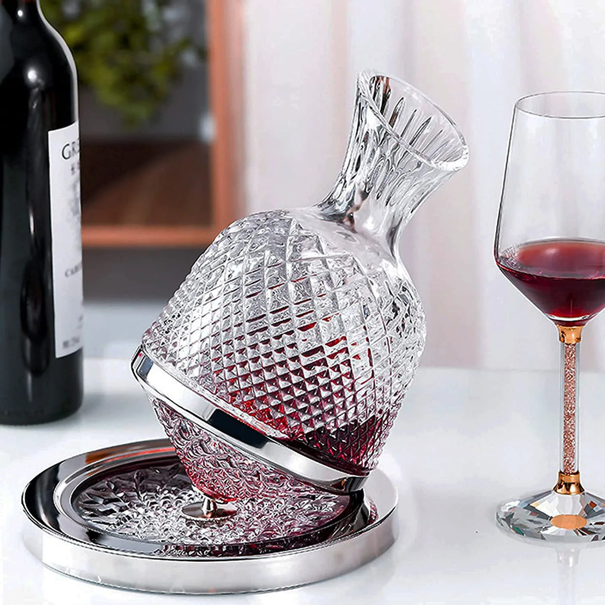 Decanter de Vinho de Vidro Cristal - Luxe Wine