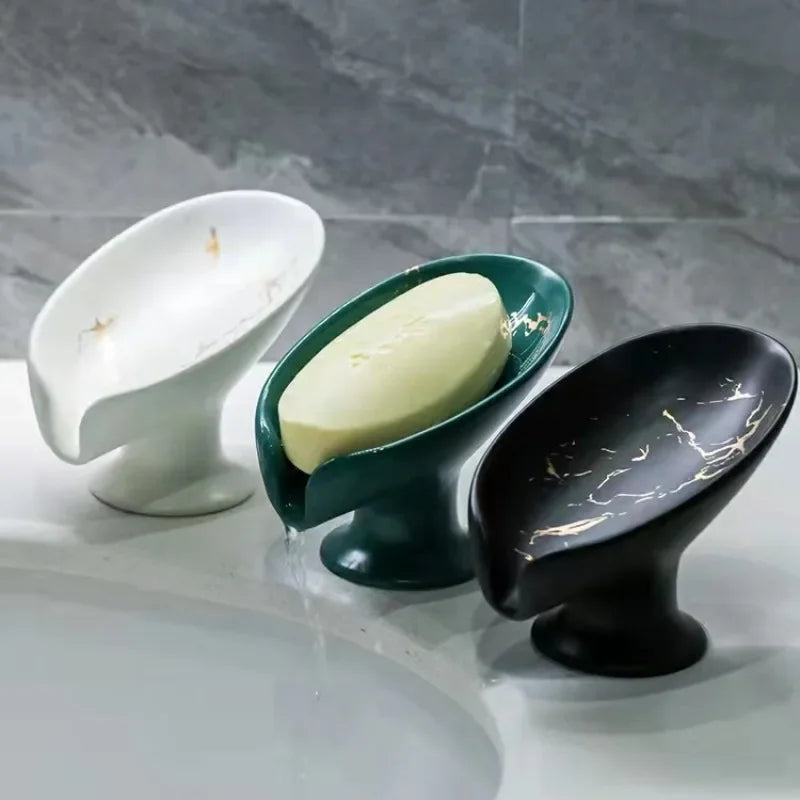 Porta Sabonete Folha de Cerâmica - Elegant Soap Dish